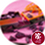 Black Aspen with Fuchsia Glitter - Background of Dusky Pink Sand Ref 3730